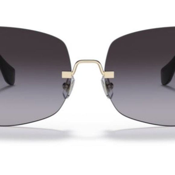 Miu Miu MU 50WS Sunglasses Butterfly Sun Glasses Woman ZVN5D1 Pale Gold NEW 59mm main image 4